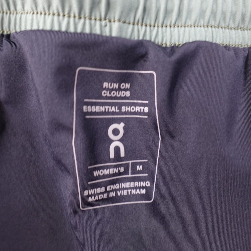 On Running Essential Shorts Womens M Green Lightweight Running Athletic Workout - Picture 7 of 11